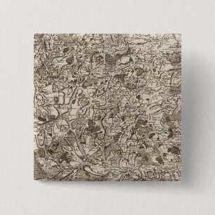 Evaux 15 Cm Square Badge