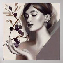 Eve and the forbidden fruit, Woman Modern Wall