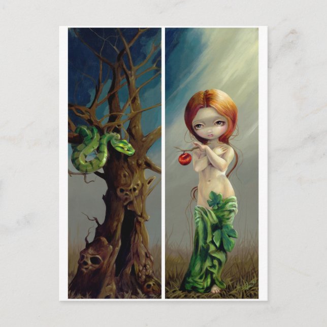 "Eve and the Tree of Knowledge" Postcard (Front)