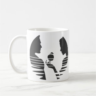 Eve Hands An Apple To Adam, Black Version 1/3 Coffee Mug