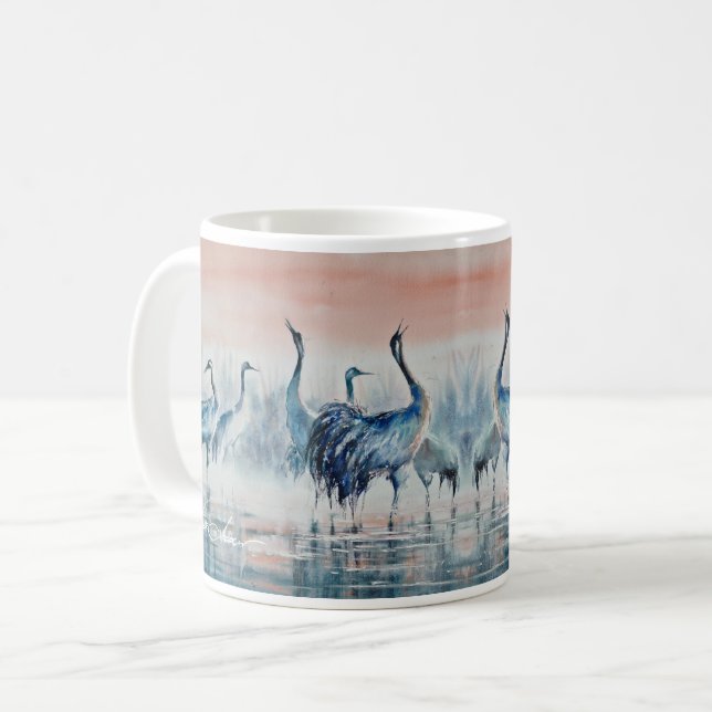 EVE Painted Cranes at dawn        Coffee Mug (Front Left)
