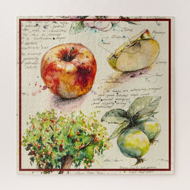 EVE Painted  Illustration of Apple          Jigsaw Puzzle (Vertical)