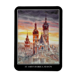 EVE Painted Krakow, Poland Old Town Magnet
