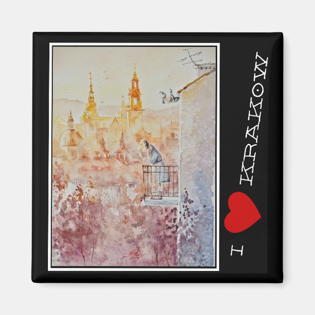 EVE Painted Morning in Krakow,Poland      Magnet (Front)