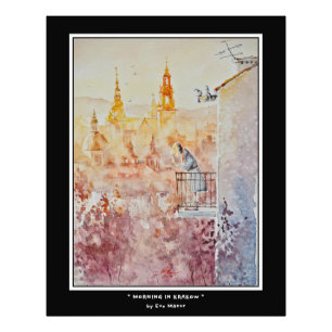EVE Painted Morning in Krakow,Poland  Photo Print