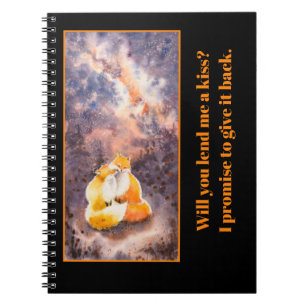 EVE painted Two Foxes in Love   Notebook