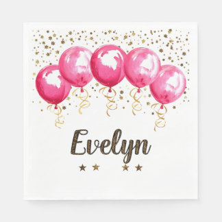 Evelyn Birthday Napkin