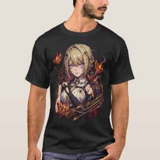 Evelyn Chevalier ZZZ Red Burning Tethers Portrait T-Shirt