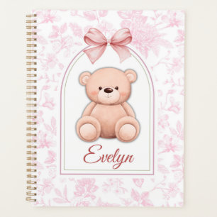 Evelyn Custom Pink Teddy Bear Nursery Design Planner