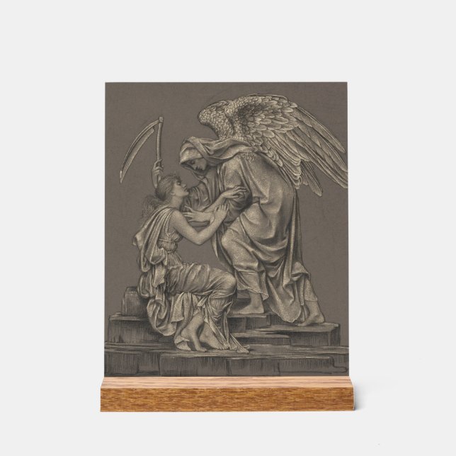 Evelyn de Morgan Angel Acrylic Sign (Front)