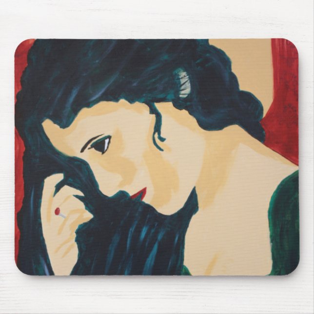 Evelyn Demure Mouse Pad (Front)