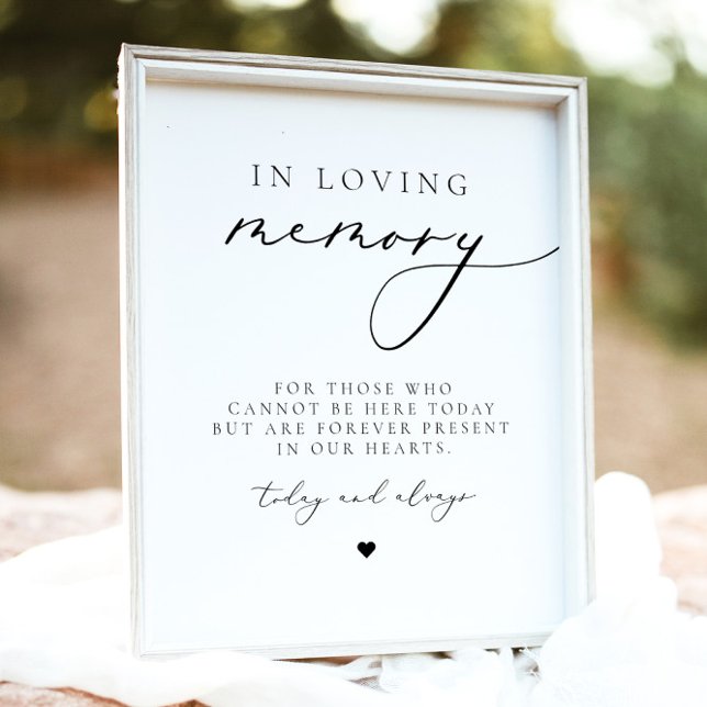 EVELYN Elegant Calligraphy In Loving Memory Poster (Creator Uploaded)