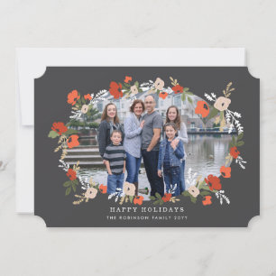 Evelyn Floral Holiday Card
