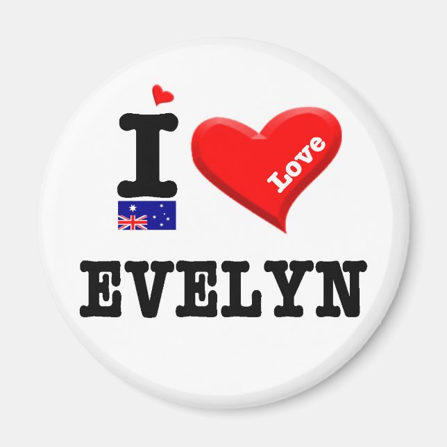 EVELYN - I Love Magnet (Front)