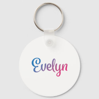 Evelyn Stylish Cursive Key Ring