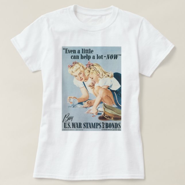 Even a Little Can Help Alot-NOW T-Shirt (Design Front)