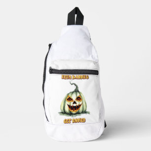 Even Baddies Get Saddies Evil Pumpkin Sling Bag