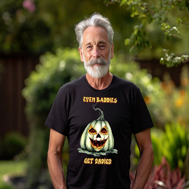 Even Baddies Get Saddies Evil Pumpkin  T-Shirt (Creator Uploaded)