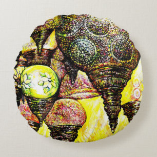 Even Bigger Idea of Color Round Cushion