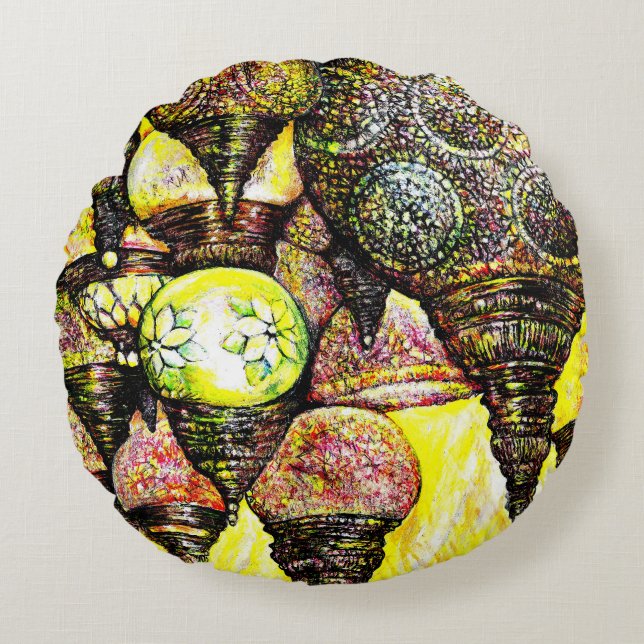 Even Bigger Idea of Colour Round Cushion (Front)