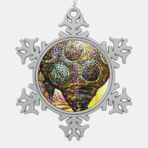 Even Bigger Idea of Colour Snowflake Pewter Christmas Ornament