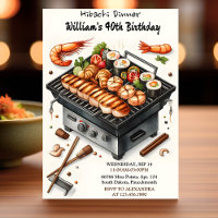 Even Chef Bbq Japanese Sushi Hibachi 50th Birthday