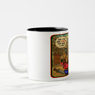Even Gladiators Fear Taxes Funny Roman Soldier Two-Tone Coffee Mug