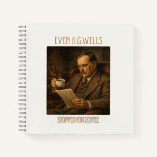 Even H.G. Wells Stopped for Coffee Notebook