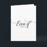 Even If Daniel 3_18 Christian Bible Verse Faith  Card<br><div class="desc">Even If Daniel 3_18 Christian Bible Verse Faith</div>