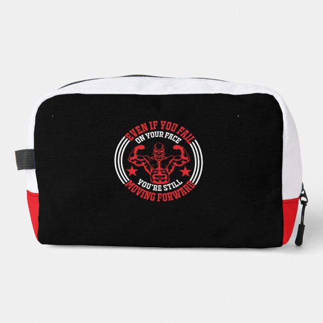 Even If You Fail On Your Face Gym  Dopp Kit (Front)