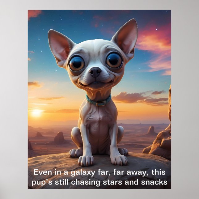 Even in a galaxy far away I'm still chasing snacks Poster (Front)