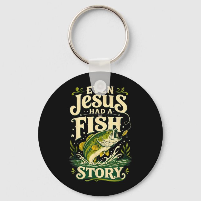 Even Jesus Had A Fish Humour Key Ring (Front)