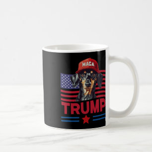 Even My Dog Loves Trump Funny Dachshund Mega Hat Coffee Mug