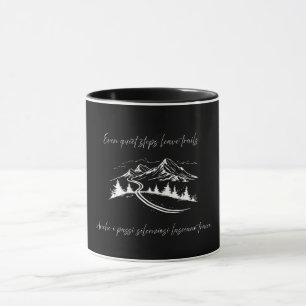 Even Quiet Steps – Minimalist Bilingual Quote Mug