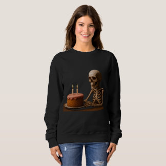 Even Skeletons Deserve a Birthday Slice Sweatshirt