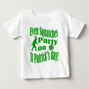 Even Squatches party on St Patrick's day Baby T-Shirt