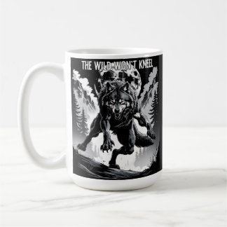 Even the Moon Fears My Silence" – Wolf Quote Mug