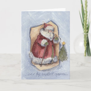 EVEN THE SMALLEST SPARROW HOLIDAY CARD