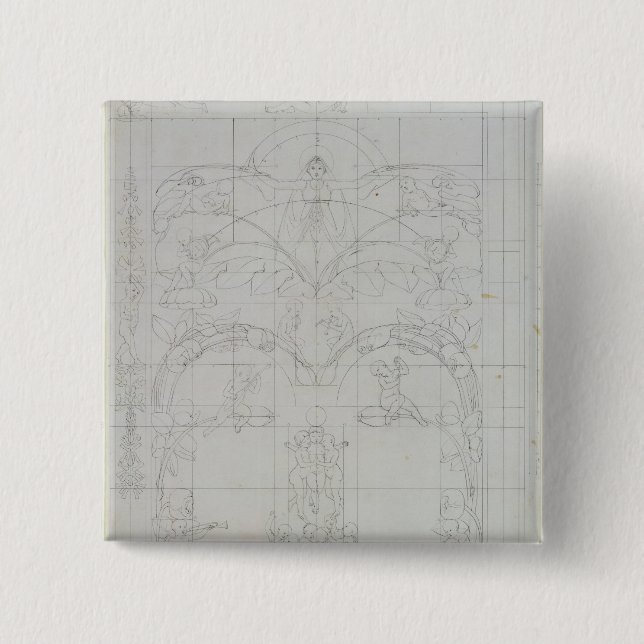 Evening, 1803 15 cm square badge (Front)