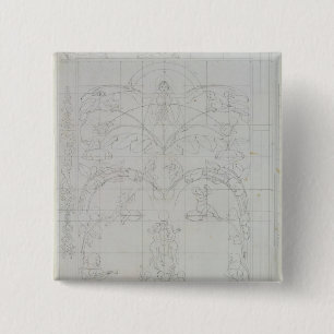 Evening, 1803 15 cm square badge