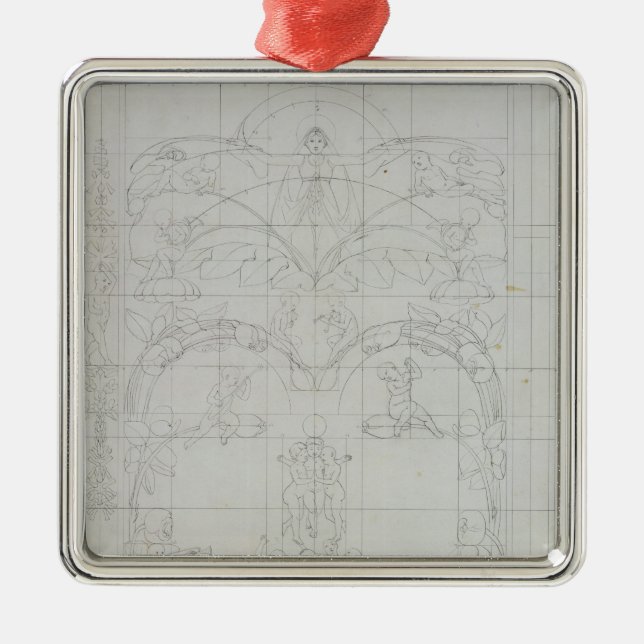 Evening, 1803 metal tree decoration (Front)