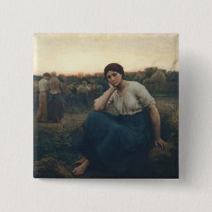 Evening, 1860 15 cm square badge