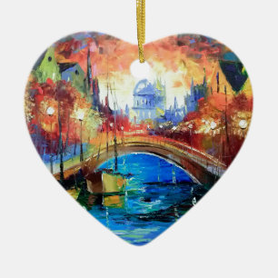 Evening Amsterdam Ceramic Tree Decoration