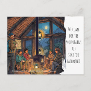 Evening at a Sherpa Lodge – Mt. Everest Region Postcard