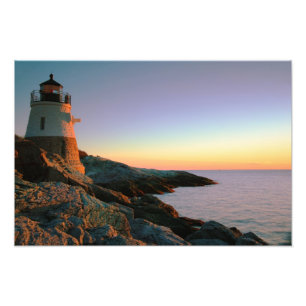 Evening at Castle Hill Lighthouse Photo Print