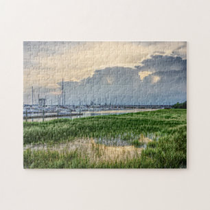 Evening At Charleston Harbor Jigsaw Puzzle