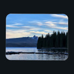 Evening at Crescent Lake, OR Magnet<br><div class="desc">A very calm evening by the docks at Crescent Lake. This lake is a special gem in the Cascade Range of the Deschutes National Forest in Oregon. Photo taken May 2018.</div>