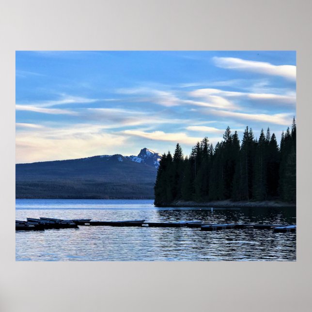 Evening at Crescent Lake, OR Poster (Front)