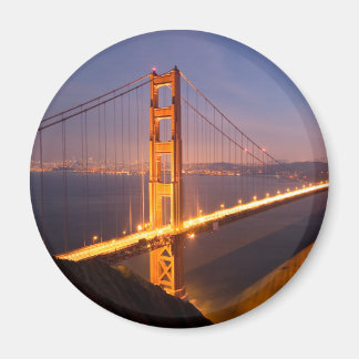 "Evening at Golden Gate Bridge" magnets
