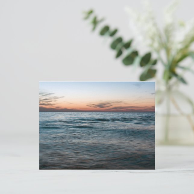 Evening at sea postcard (Standing Front)